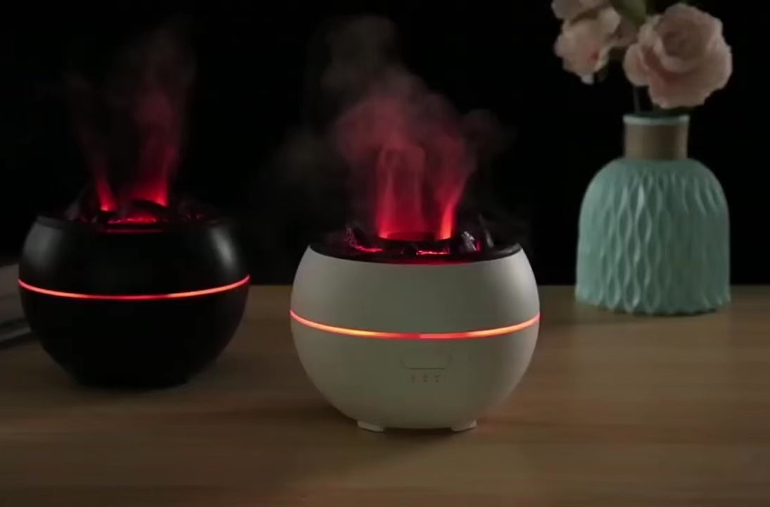 Flame Aroma Diffuser – Fire-Like Mis